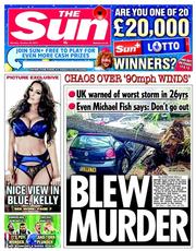 The Sun (UK) Newspaper Front Page for 28 October 2013