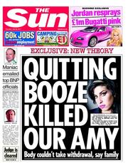 The Sun (UK) Newspaper Front Page for 28 July 2011