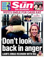 The Sun (UK) Newspaper Front Page for 29 December 2013