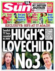 The Sun (UK) Newspaper Front Page for 29 January 2014