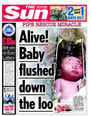 The Sun (UK) Newspaper Front Page for 29 May 2013