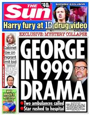 The Sun (UK) Newspaper Front Page for 29 May 2014