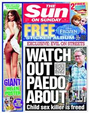 The Sun (UK) Newspaper Front Page for 29 June 2014