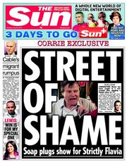 The Sun (UK) Newspaper Front Page for 29 July 2013