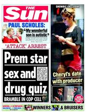 The Sun (UK) Newspaper Front Page for 29 September 2011