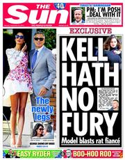 The Sun (UK) Newspaper Front Page for 29 September 2014
