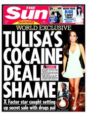 The Sun (UK) Newspaper Front Page for 2 June 2013