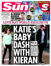 The Sun (UK) Newspaper Front Page for 2 June 2014