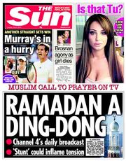 The Sun (UK) Newspaper Front Page for 2 July 2013