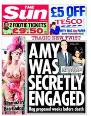 The Sun (UK) Newspaper Front Page for 2 August 2011