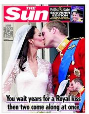 The Sun (UK) Newspaper Front Page for 30 April 2011