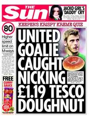 The Sun (UK) Newspaper Front Page for 30 September 2011