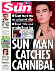 The Sun (UK) Newspaper Front Page for 30 September 2014