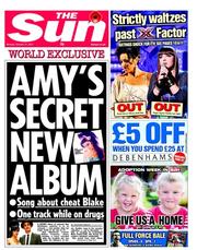 The Sun (UK) Newspaper Front Page for 31 October 2011
