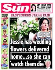 The Sun (UK) Newspaper Front Page for 31 August 2011