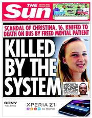 The Sun (UK) Newspaper Front Page for 3 October 2013
