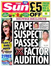 The Sun (UK) Newspaper Front Page for 3 July 2014