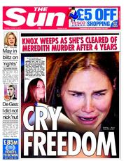 The Sun (UK) Newspaper Front Page for 4 October 2011