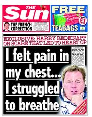 The Sun (UK) Newspaper Front Page for 4 November 2011