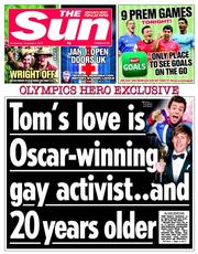 The Sun (UK) Newspaper Front Page for 4 December 2013