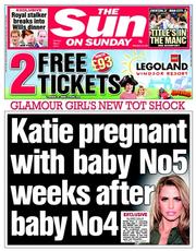 The Sun (UK) Newspaper Front Page for 4 May 2014