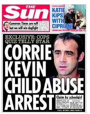 The Sun (UK) Newspaper Front Page for 6 October 2011