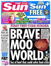 The Sun (UK) Newspaper Front Page for 6 August 2013
