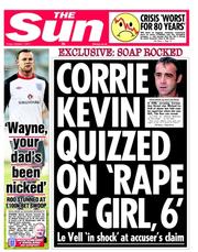 The Sun (UK) Newspaper Front Page for 7 October 2011