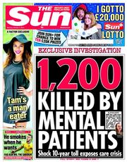 The Sun (UK) Newspaper Front Page for 7 October 2013