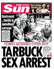 The Sun (UK) Newspaper Front Page for 7 May 2013