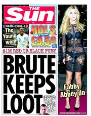 The Sun (UK) Newspaper Front Page for 7 September 2011