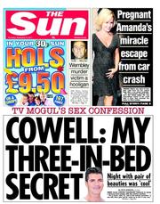 The Sun (UK) Newspaper Front Page for 8 September 2011