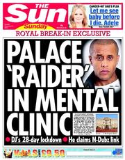 The Sun (UK) Newspaper Front Page for 8 September 2013