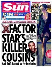 The Sun (UK) Newspaper Front Page for 9 October 2013