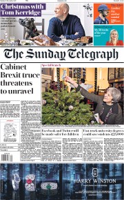 The Sunday Telegraph (UK) Newspaper Front Page for 10 December 2017