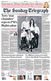 The Sunday Telegraph front page for 10 December 2023
