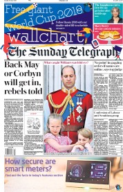 The Sunday Telegraph (UK) Newspaper Front Page for 10 June 2018