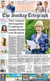 The Sunday Telegraph (UK) Newspaper Front Page for 10 July 2016