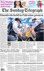The Sunday Telegraph front page for 10 August 2025