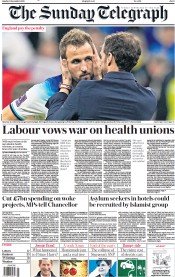 The Sunday Telegraph (UK) Newspaper Front Page for 11 December 2022