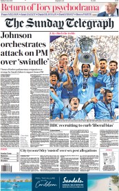 The Sunday Telegraph (UK) Newspaper Front Page for 11 June 2023