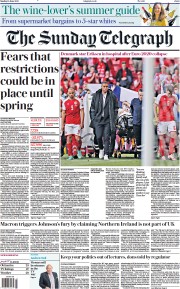 The Sunday Telegraph (UK) Newspaper Front Page for 13 June 2021