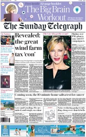 The Sunday Telegraph (UK) Newspaper Front Page for 14 February 2016