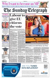 The Sunday Telegraph (UK) Newspaper Front Page for 14 May 2023