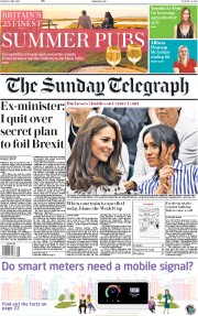 The Sunday Telegraph (UK) Newspaper Front Page for 15 July 2018