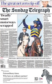 The Sunday Telegraph (UK) Newspaper Front Page for 16 April 2023