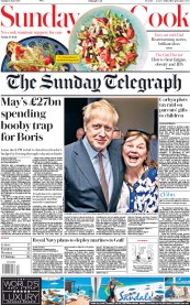 The Sunday Telegraph (UK) Newspaper Front Page for 16 June 2019