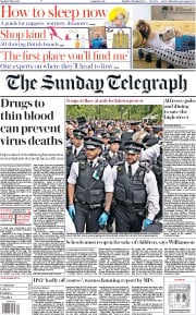 The Sunday Telegraph (UK) Newspaper Front Page for 17 May 2020