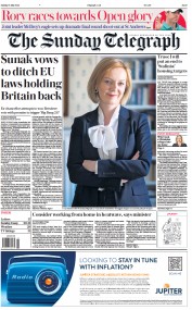 The Sunday Telegraph front page for 17 July 2022