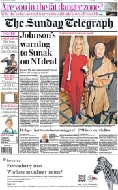The Sunday Telegraph (UK) Newspaper Front Page for 19 February 2023